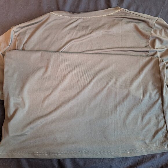 Barbell Starter Raw Tee - Olive - Large - Picture 4 of 4